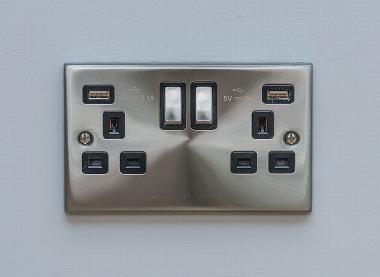 new chrome power sockets