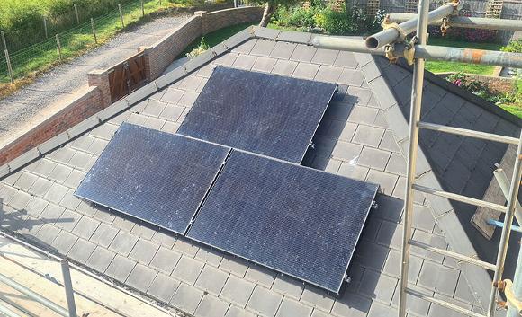 solar panels on residential property